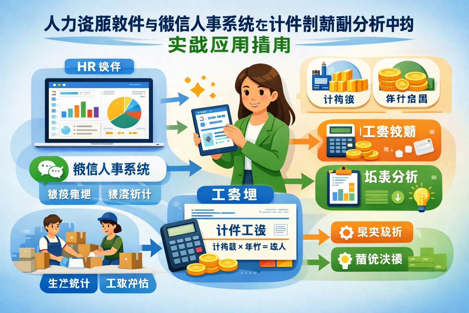 人力资源软件与微信人事系统在计件制薪酬分析中的实战应用指南