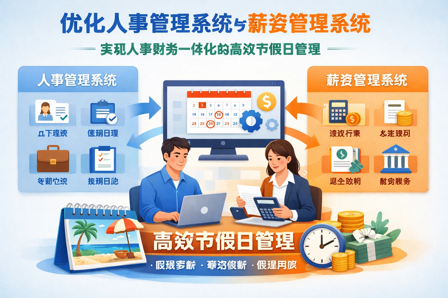 优化人事管理系统与薪资管理系统：实现人事财务一体化的高效节假日管理