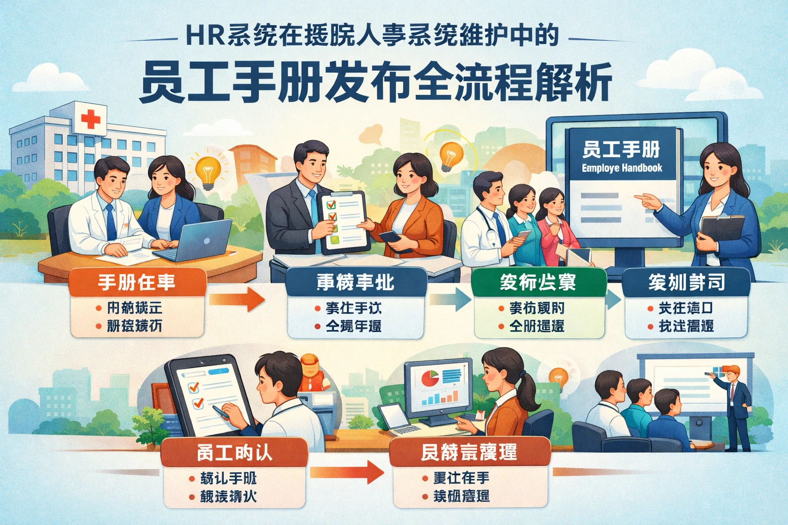 HR系统在医院人事系统维护中的员工手册发布全流程解析
