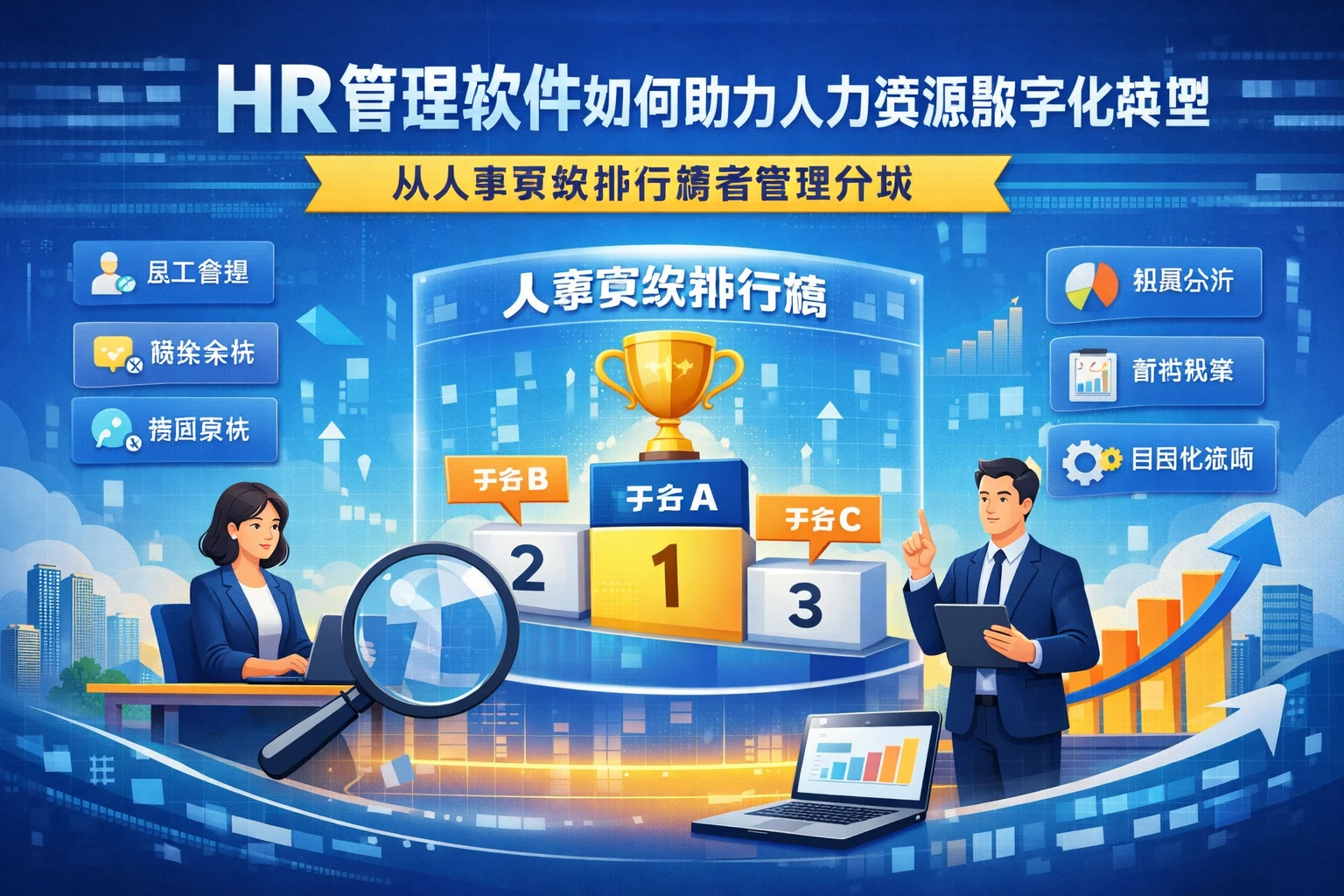 HR管理软件如何助力人力资源数字化转型 - 从人事系统排行榜看管理升级