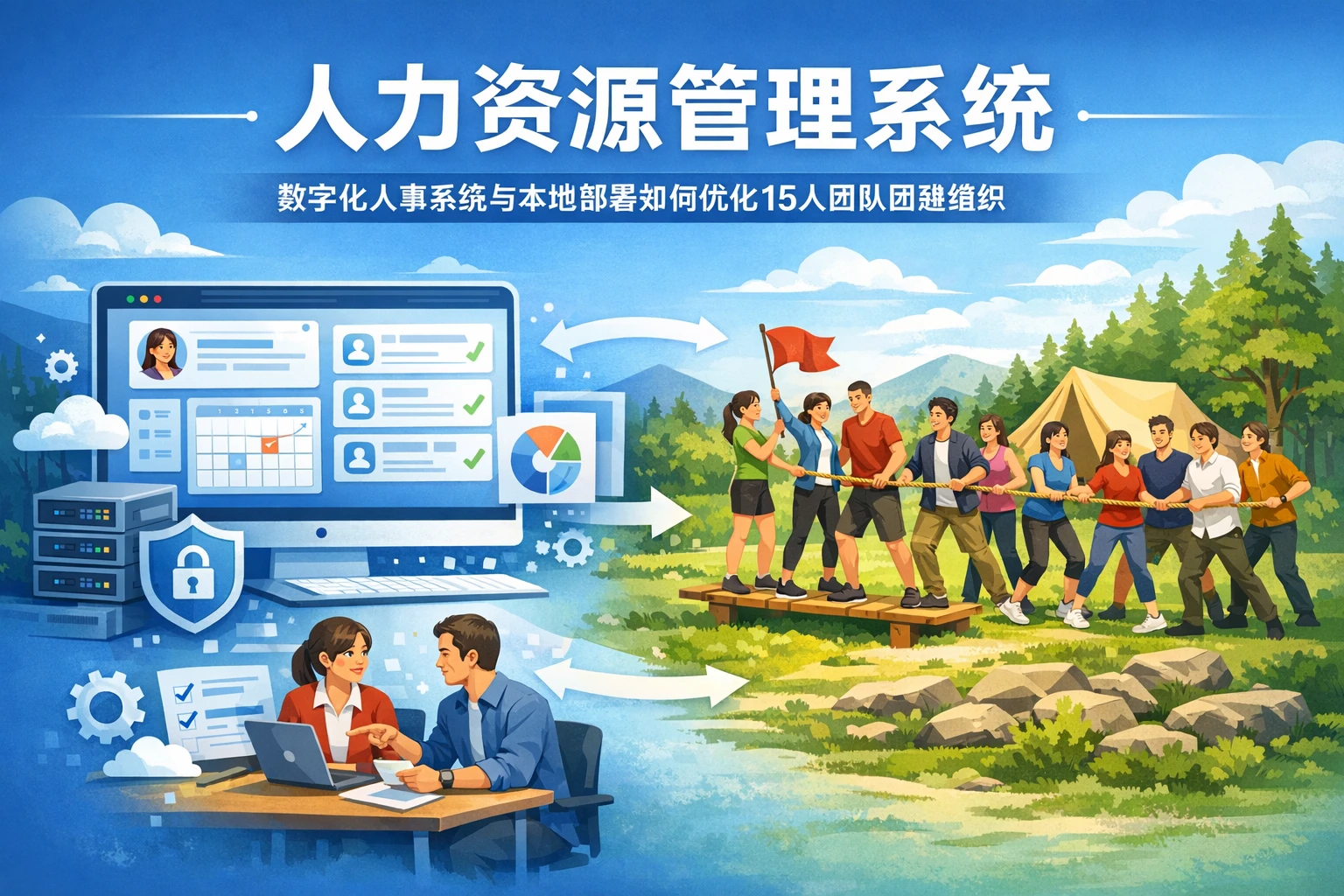 人力资源管理系统：数字化人事系统与本地部署如何优化15人团队团建组织