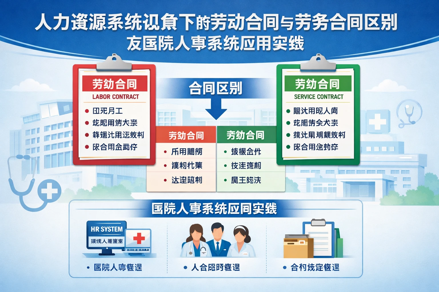 人力资源系统视角下的劳动合同与劳务合同区别及医院人事系统应用实践