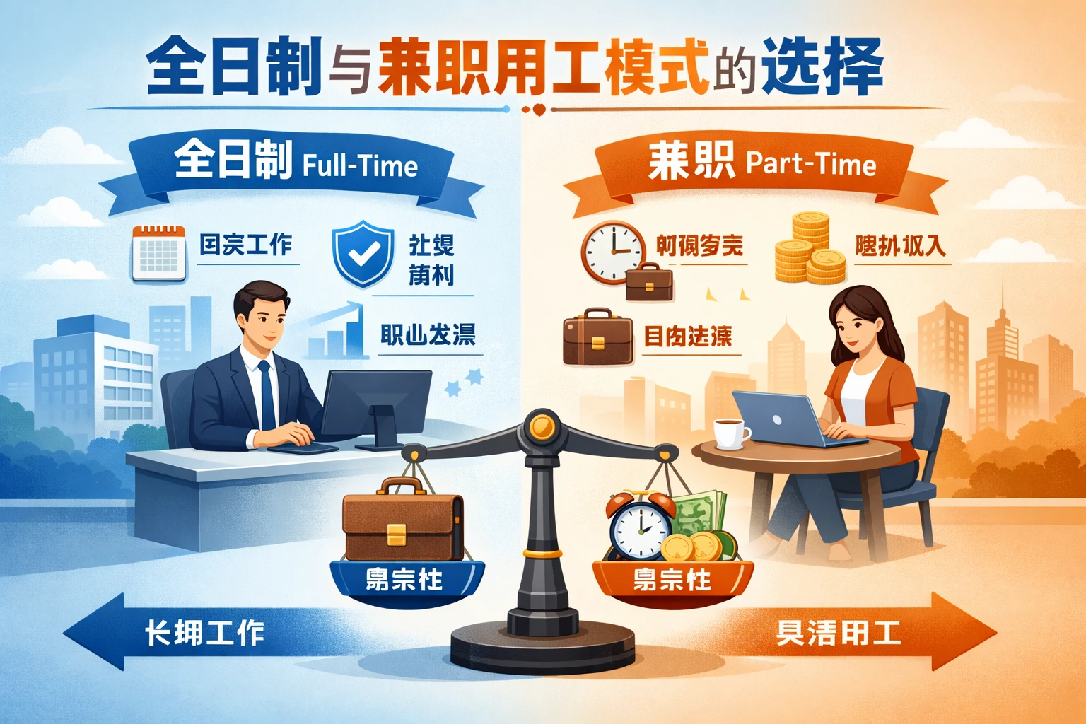 全日制与兼职用工模式的选择