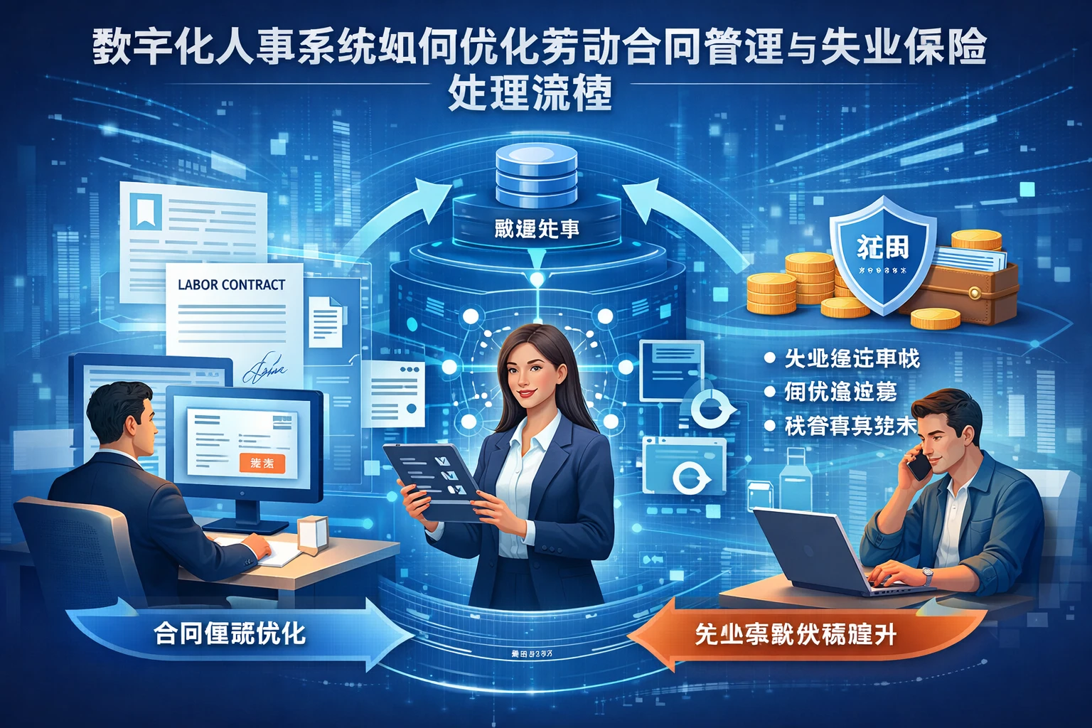 数字化人事系统如何优化劳动合同管理与失业保险处理流程