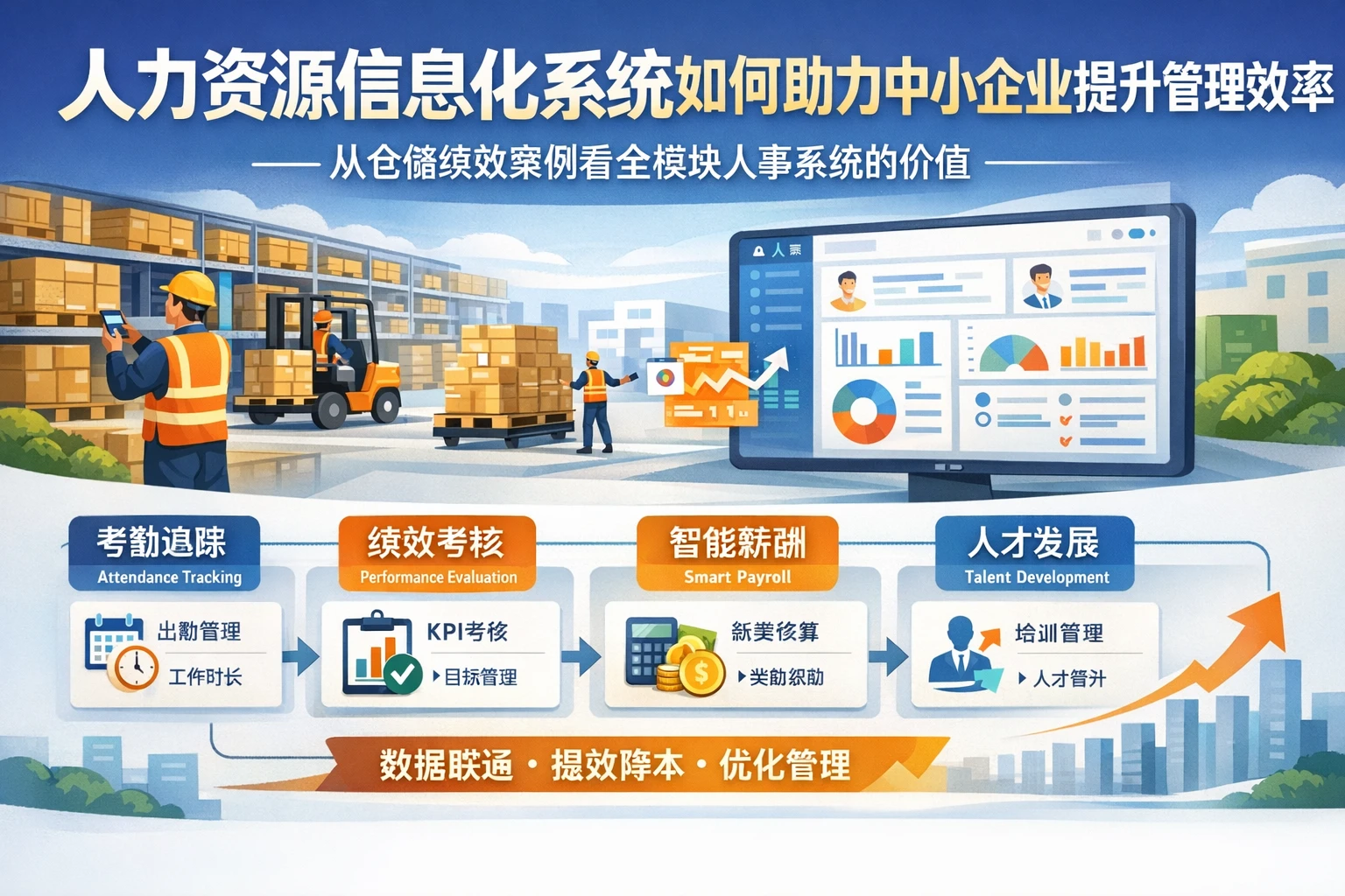 人力资源信息化系统如何助力中小企业提升管理效率——从仓储绩效案例看全模块人事系统的价值
