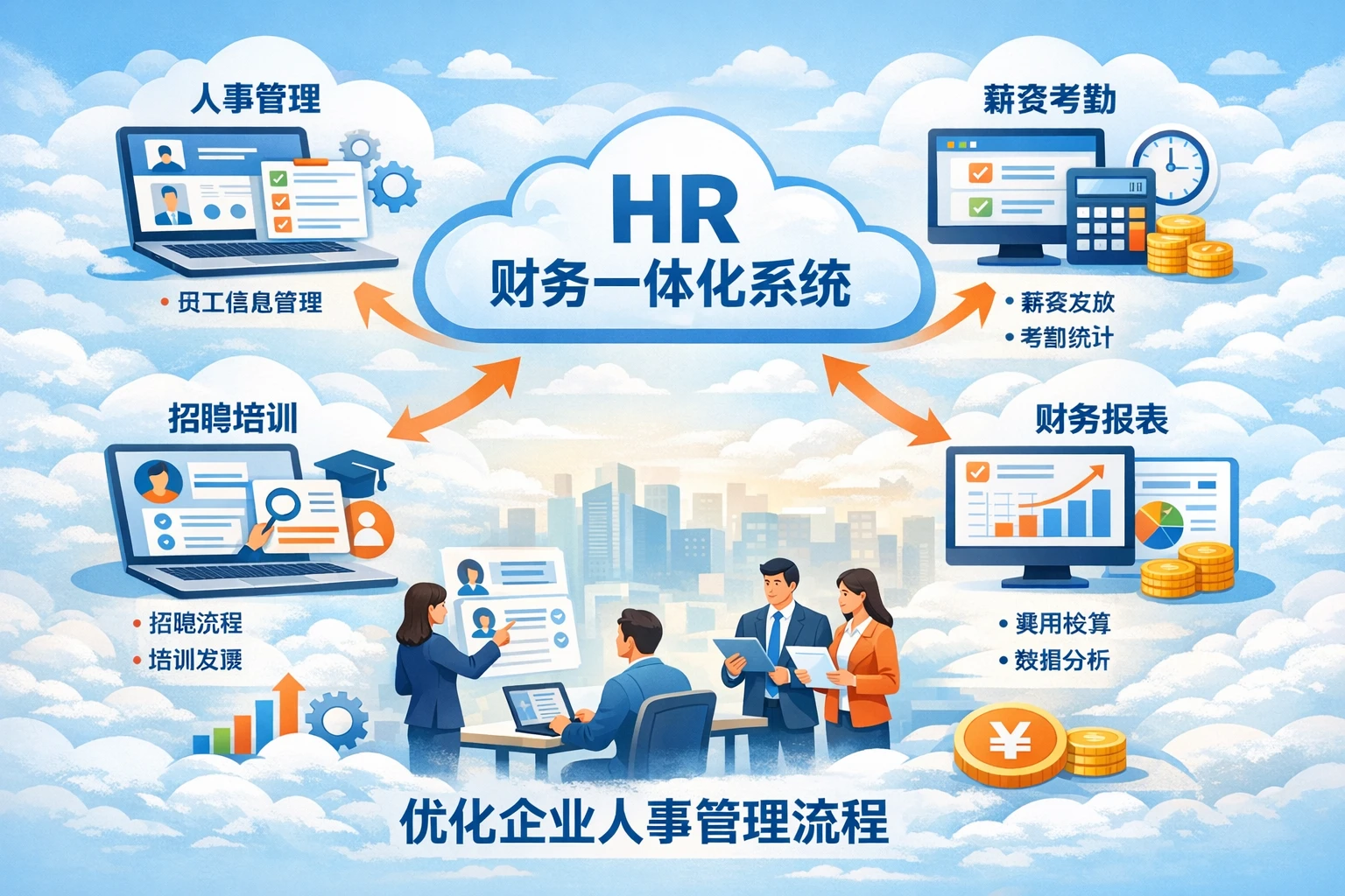 云端HR系统与人事财务一体化系统如何优化企业人事管理流程