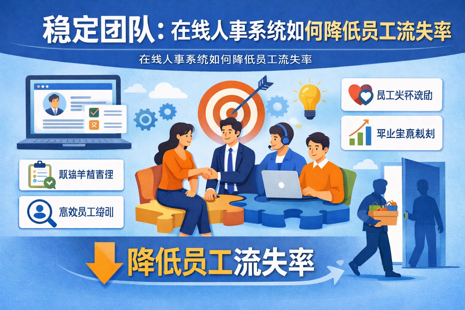 稳定团队：在线人事系统如何降低员工流失率