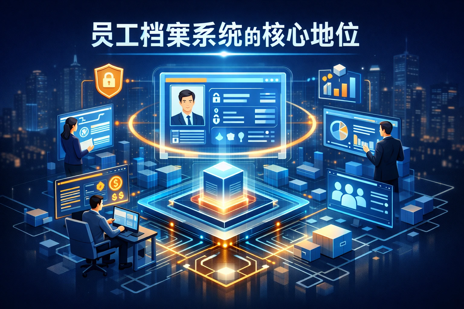 员工档案系统的核心地位