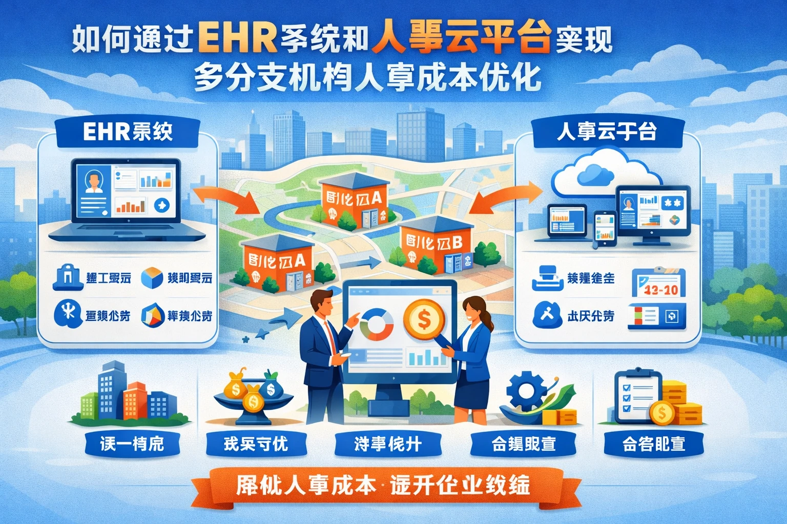 如何通过EHR系统和人事云平台实现多分支机构人事成本优化