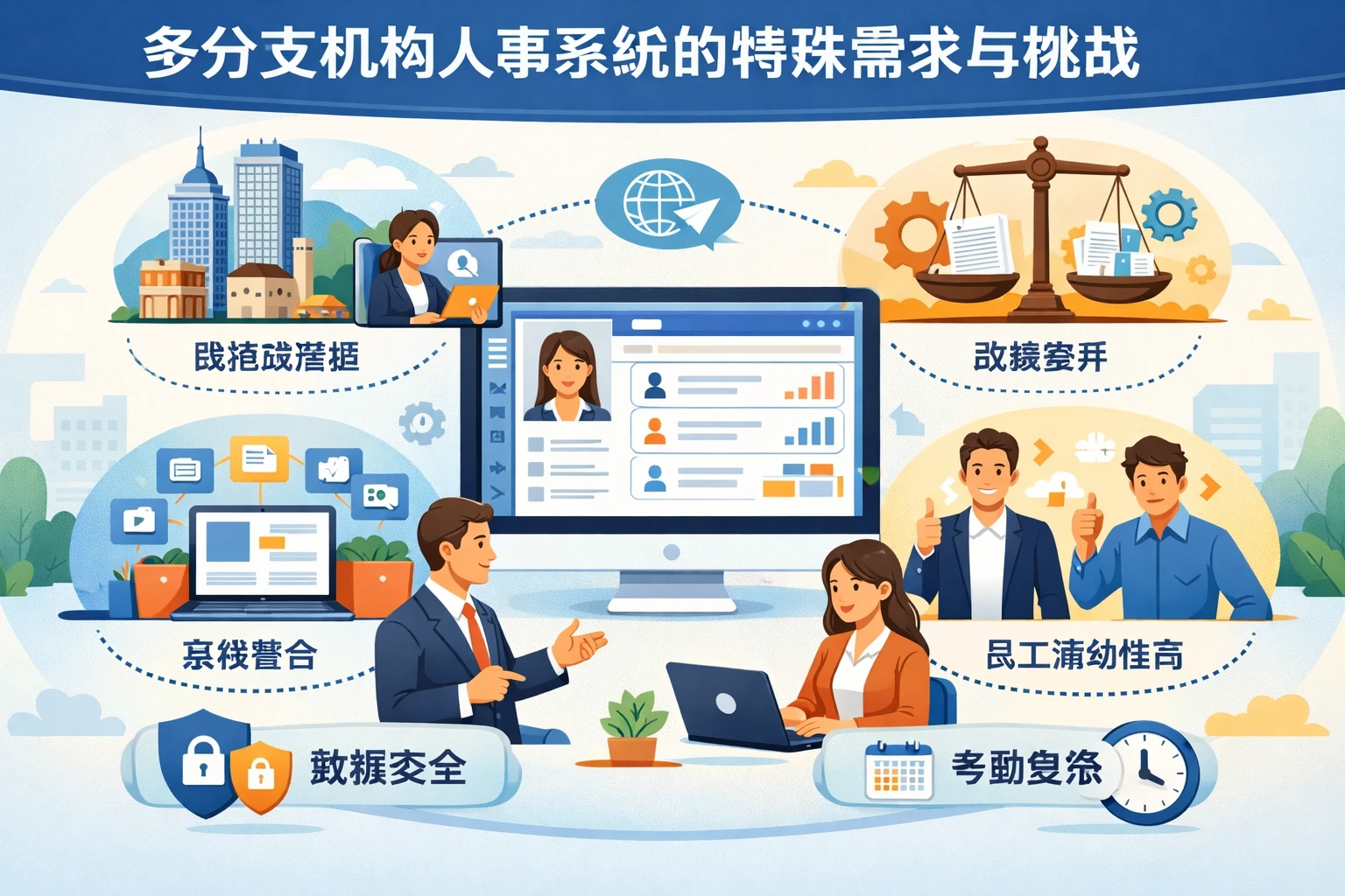 多分支机构人事系统的特殊需求与挑战