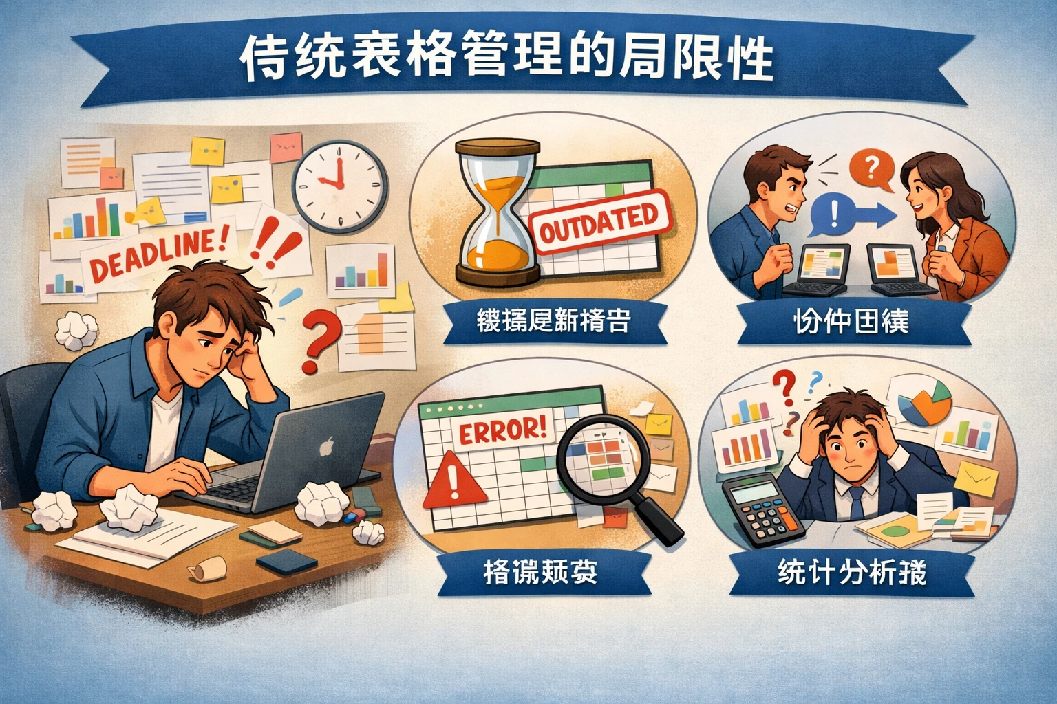 传统表格管理的局限性