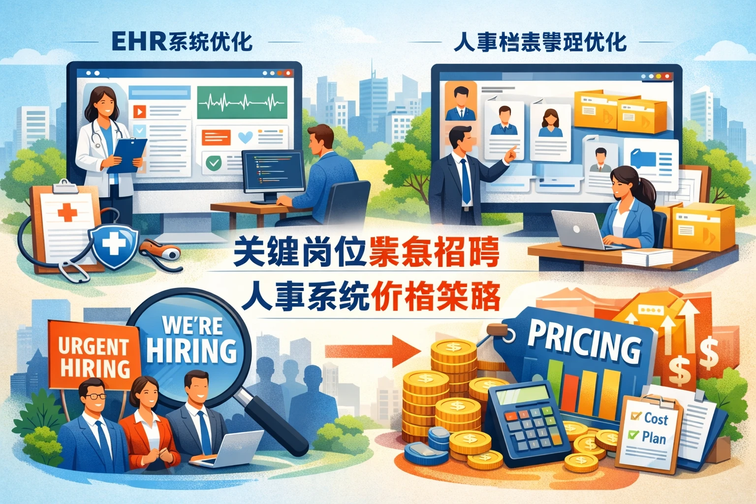 优化ehr系统与人事档案管理系统：关键岗位紧急招聘与人事系统价格策略