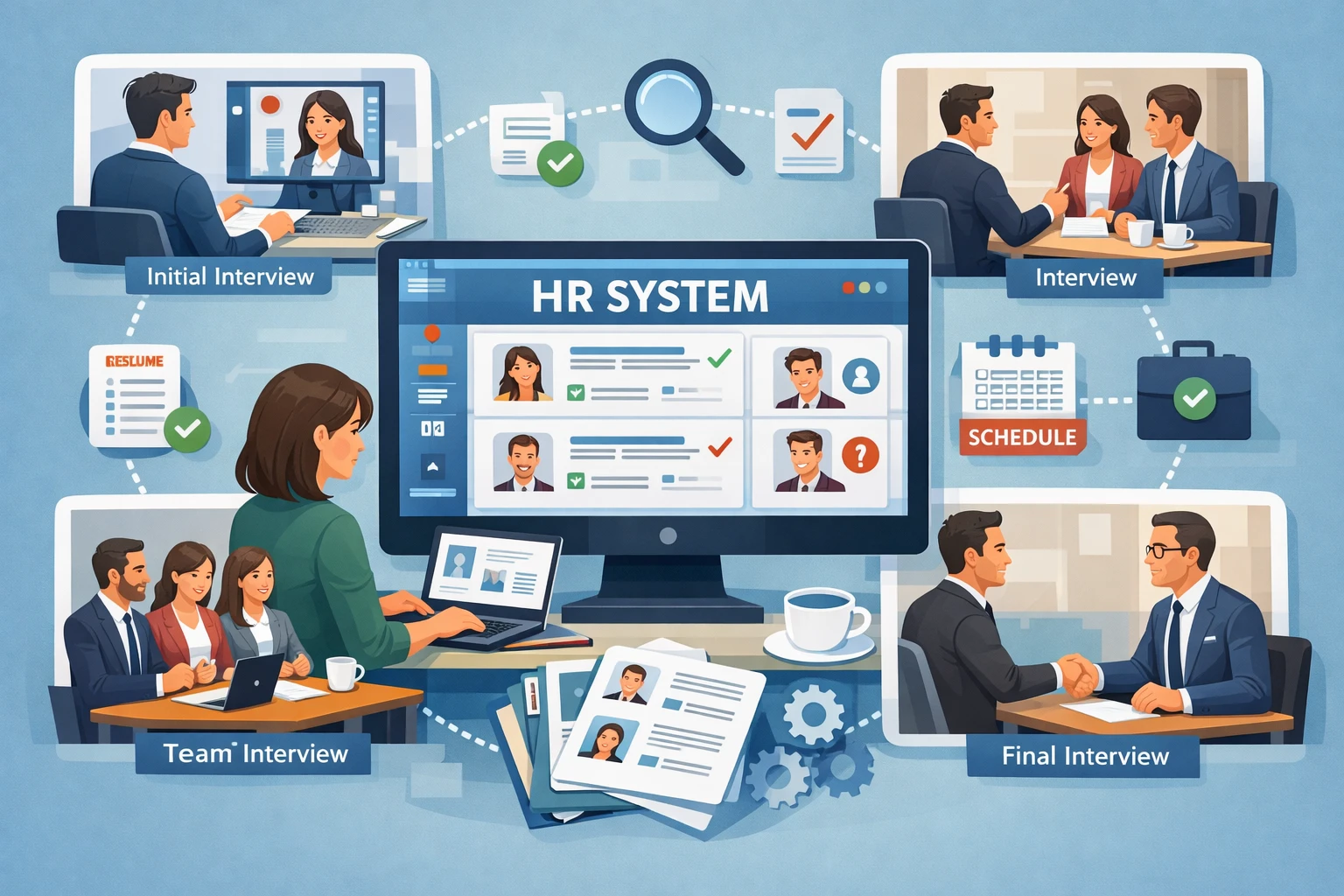 人力资源系统在多轮面试中的重要作用