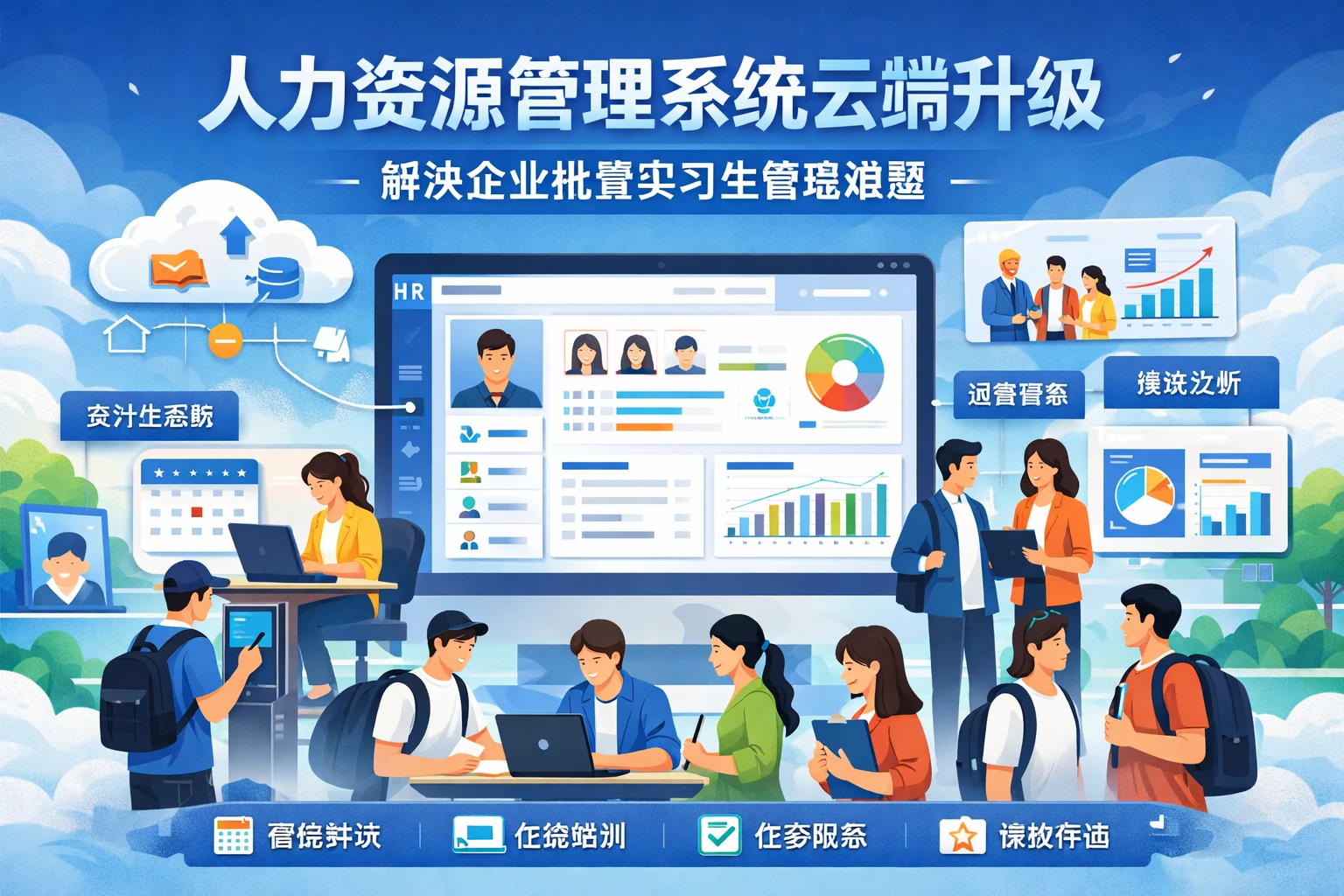 人力资源管理系统云端升级:解决企业批量实习生管理难题