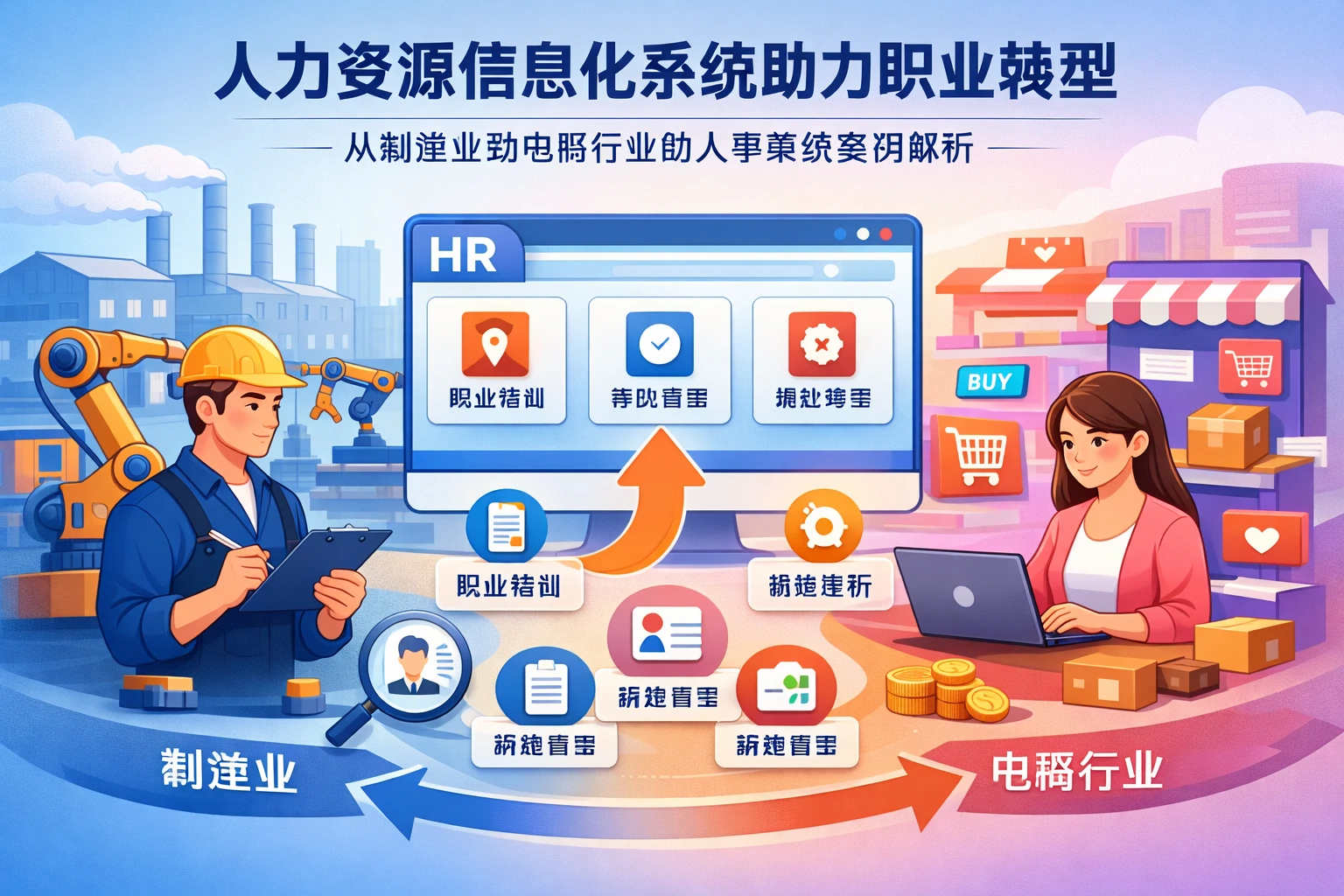 人力资源信息化系统助力职业转型：从制造业到电商行业的人事系统案例解析