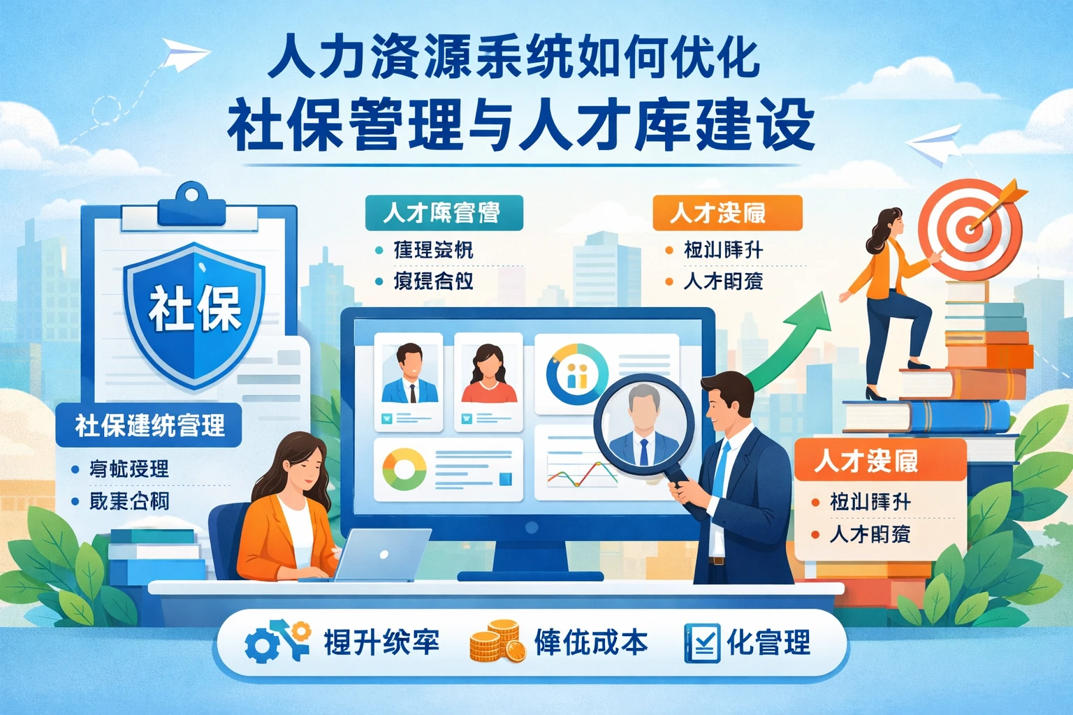 人力资源系统如何优化社保管理与人才库建设