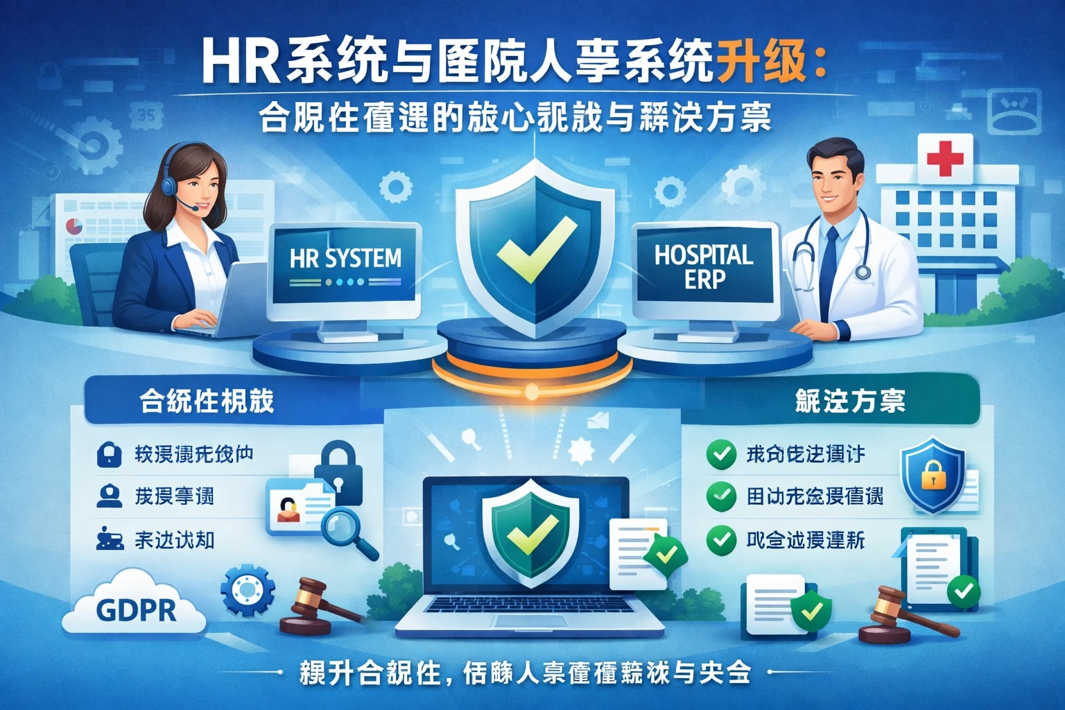 HR系统与医院人事系统升级：合规性管理的核心挑战与解决方案