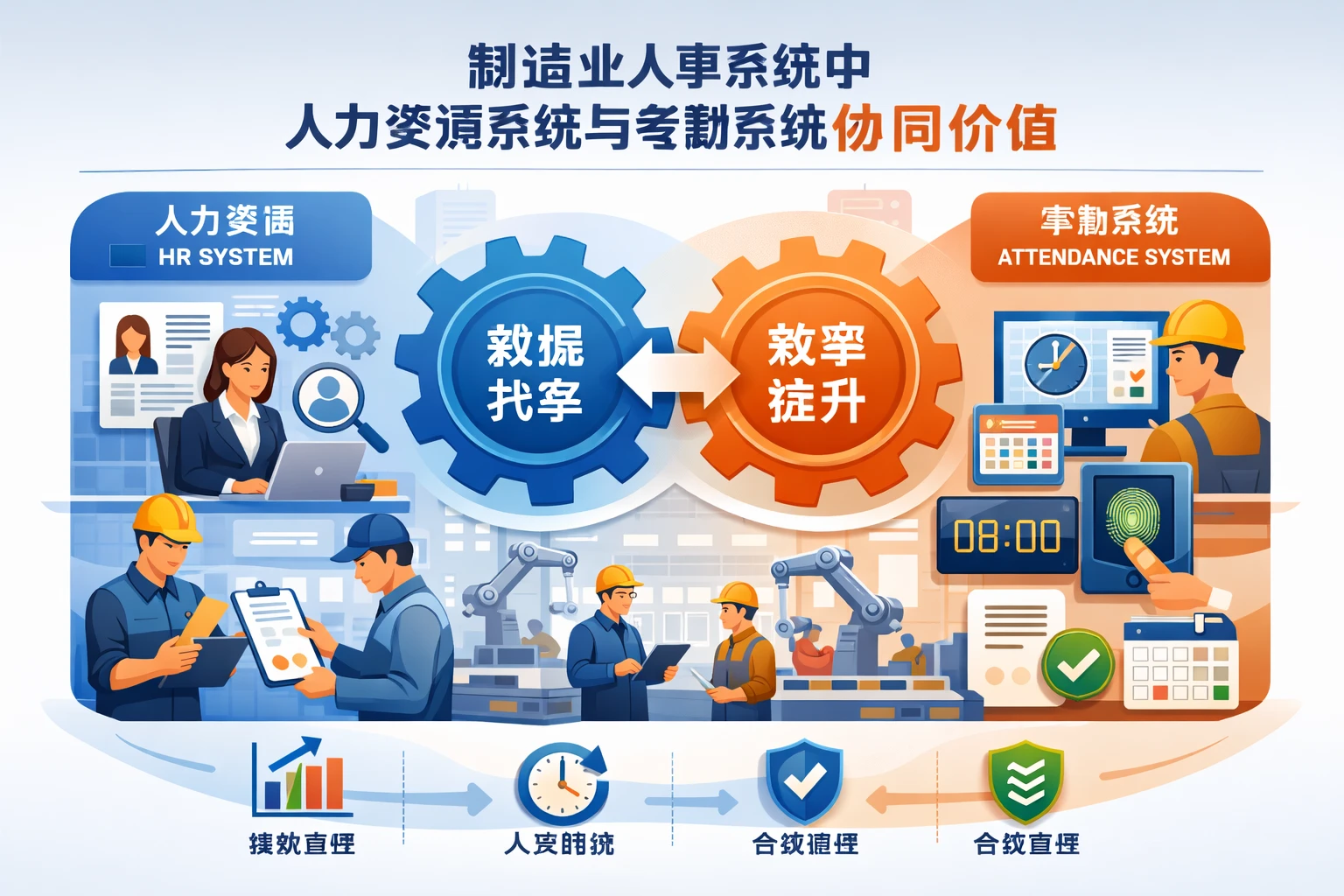 制造业人事系统中人力资源系统与考勤系统的协同价值