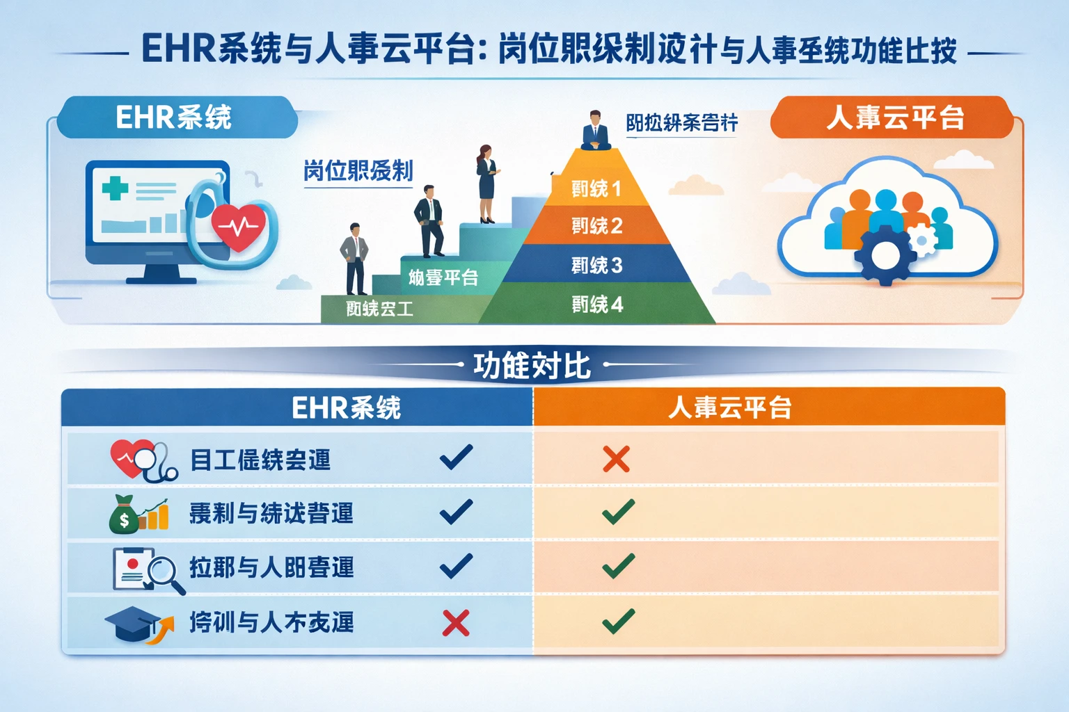 EHR系统与人事云平台：岗位职级制设计与人事系统功能比较