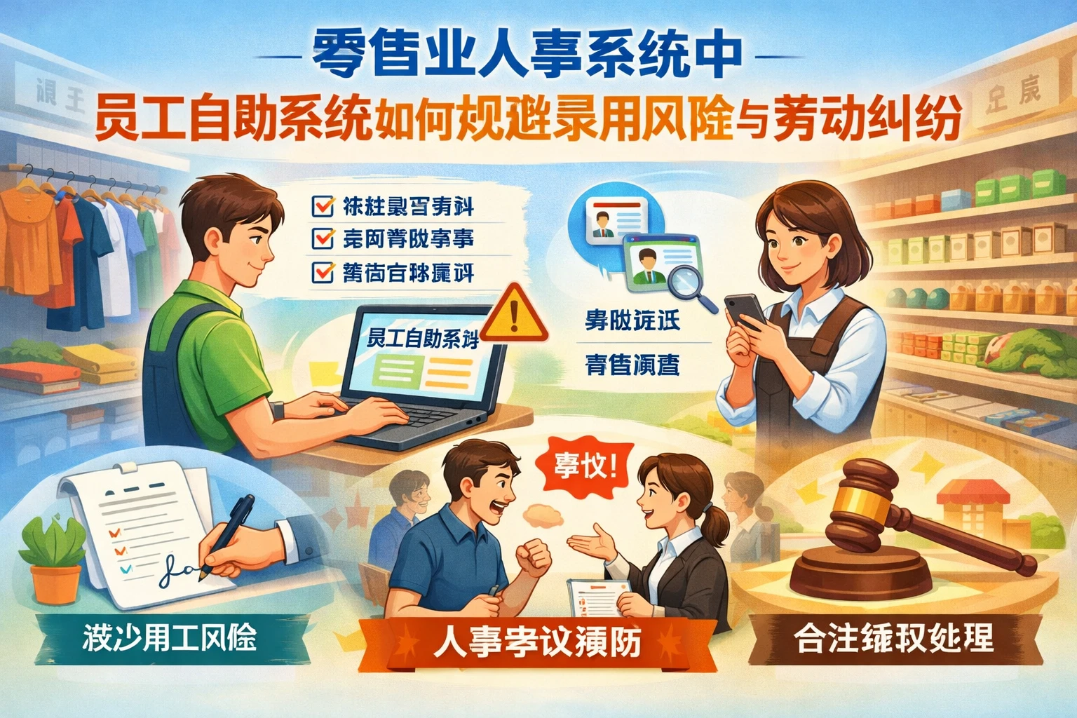 零售业人事系统中员工自助系统如何规避录用风险与劳动纠纷
