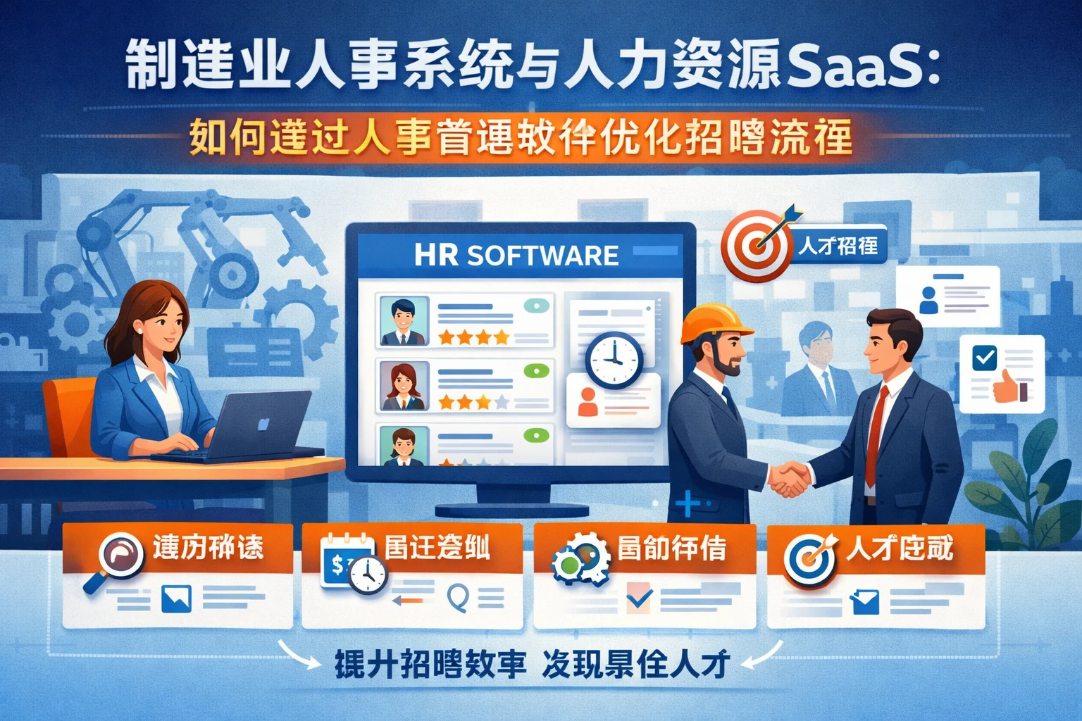 制造业人事系统与人力资源SaaS：如何通过人事管理软件优化招聘流程