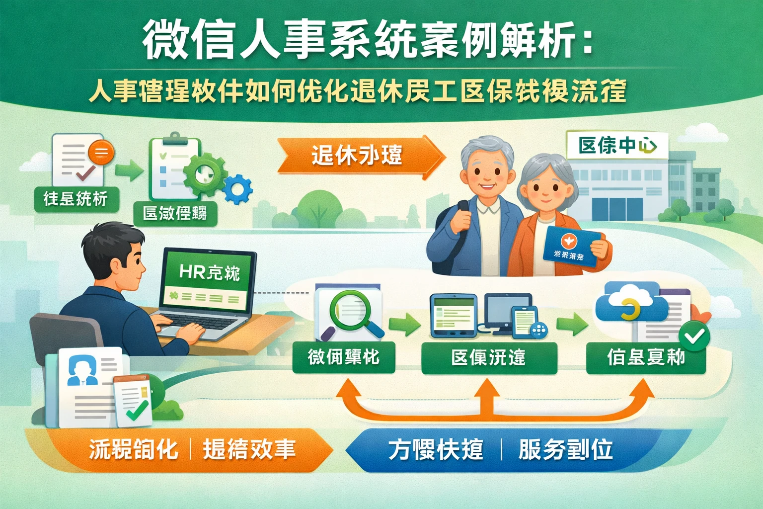 微信人事系统案例解析：人事管理软件如何优化退休员工医保转换流程