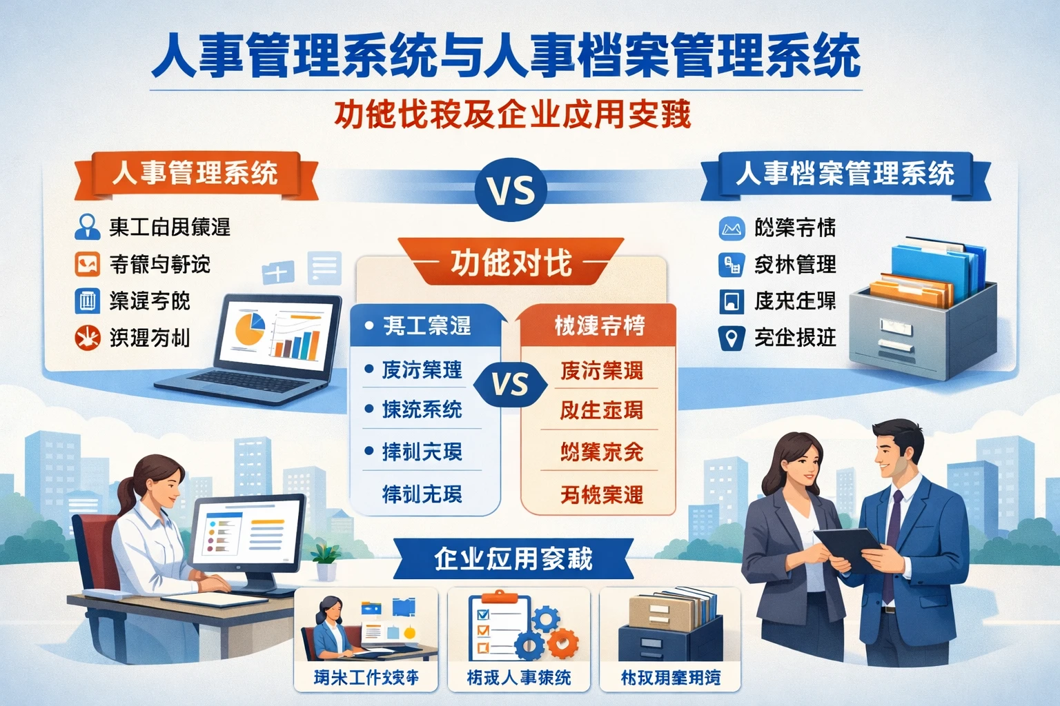 人事管理系统与人事档案管理系统功能比较及企业应用实践