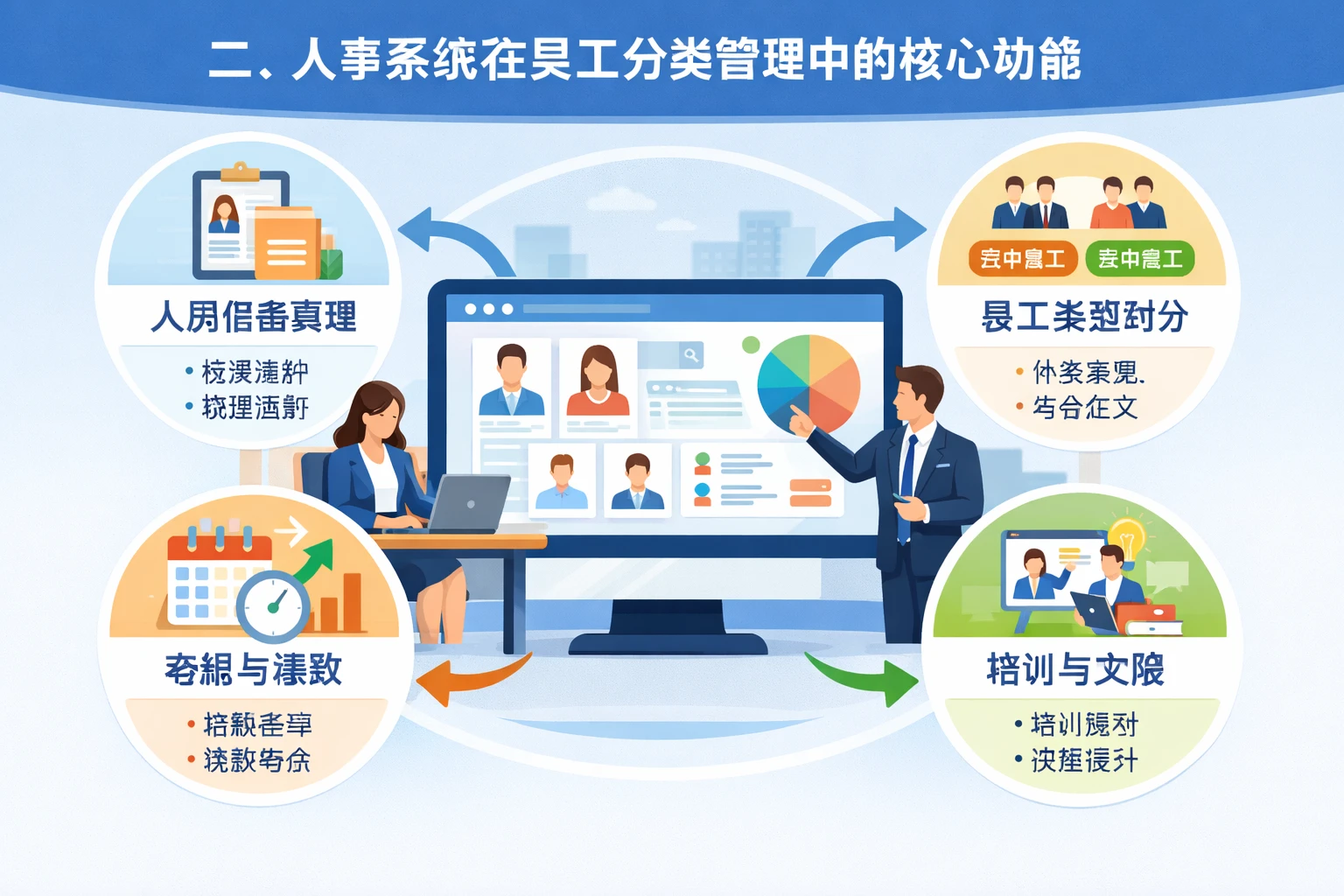 二、人事系统在员工分类管理中的核心功能