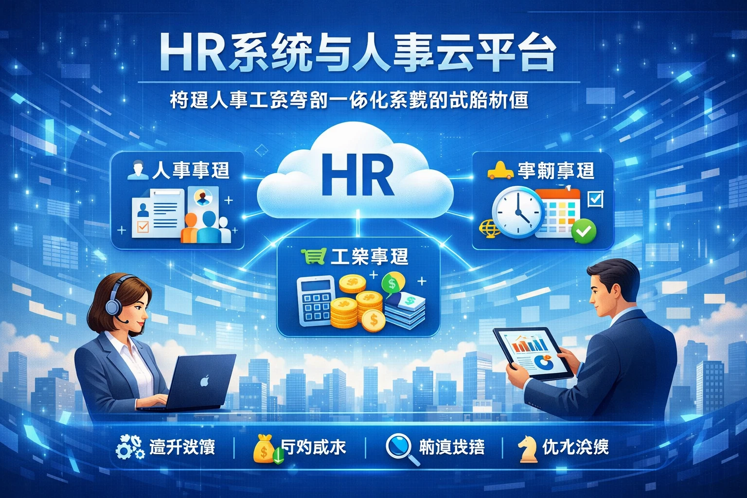 HR系统与人事云平台:构建人事工资考勤一体化系统的战略价值