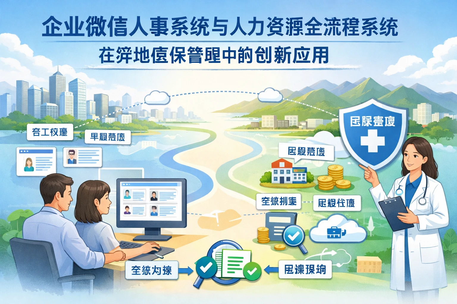 企业微信人事系统与人力资源全流程系统在异地医保管理中的创新应用