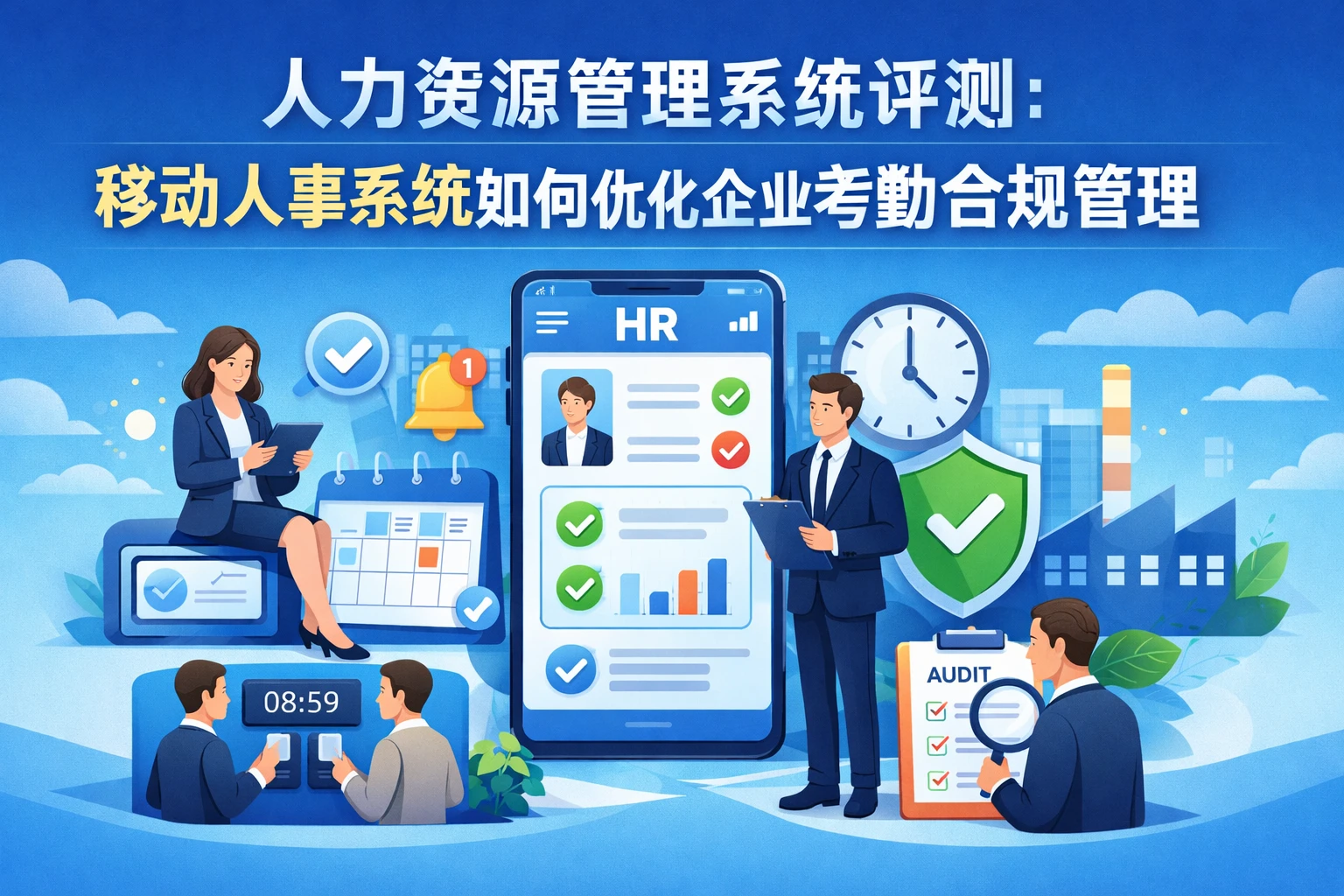 人力资源管理系统评测:移动人事系统如何优化企业考勤合规管理