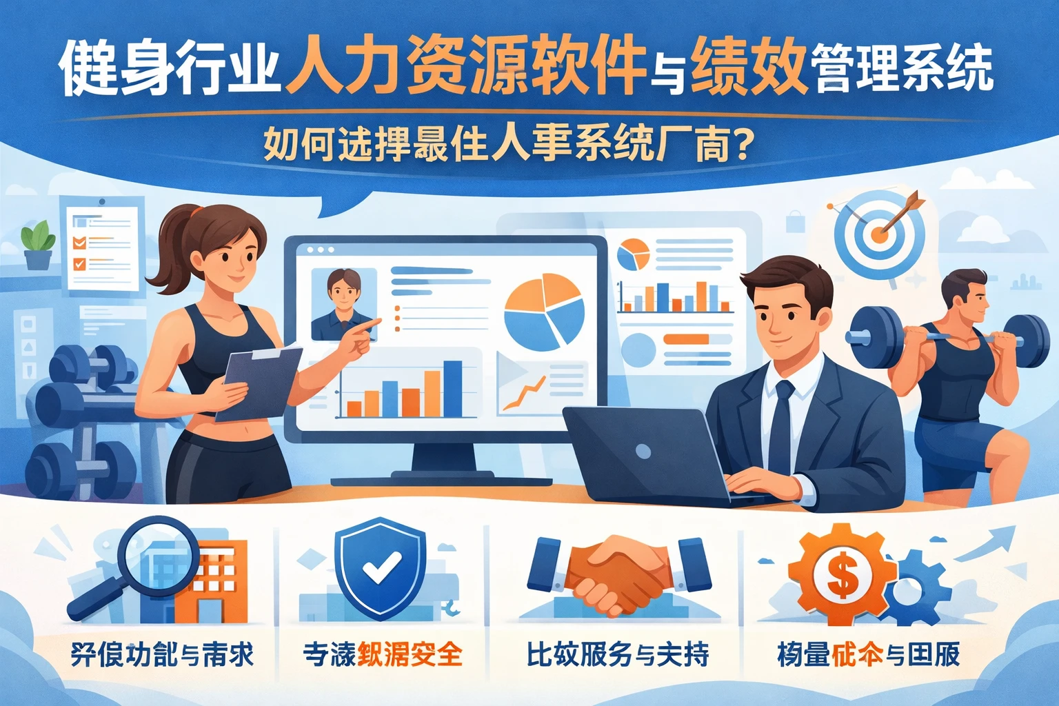健身行业人力资源软件与绩效管理系统:如何选择最佳人事系统厂商