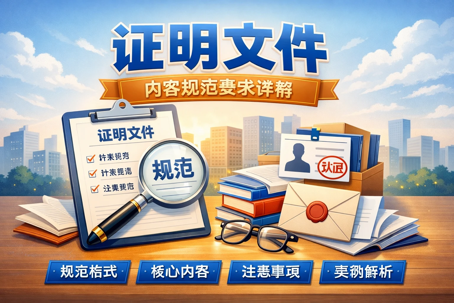 证明文件内容规范要求详解