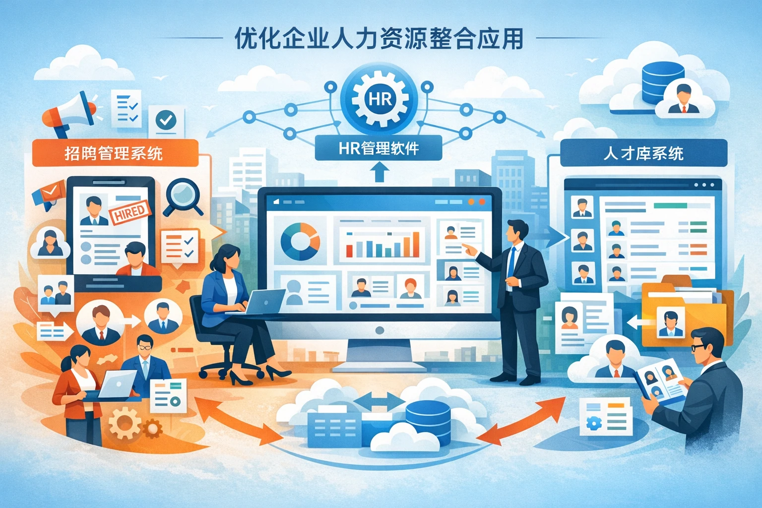 优化企业人力资源：人事管理软件、招聘管理系统与人才库管理系统的整合应用