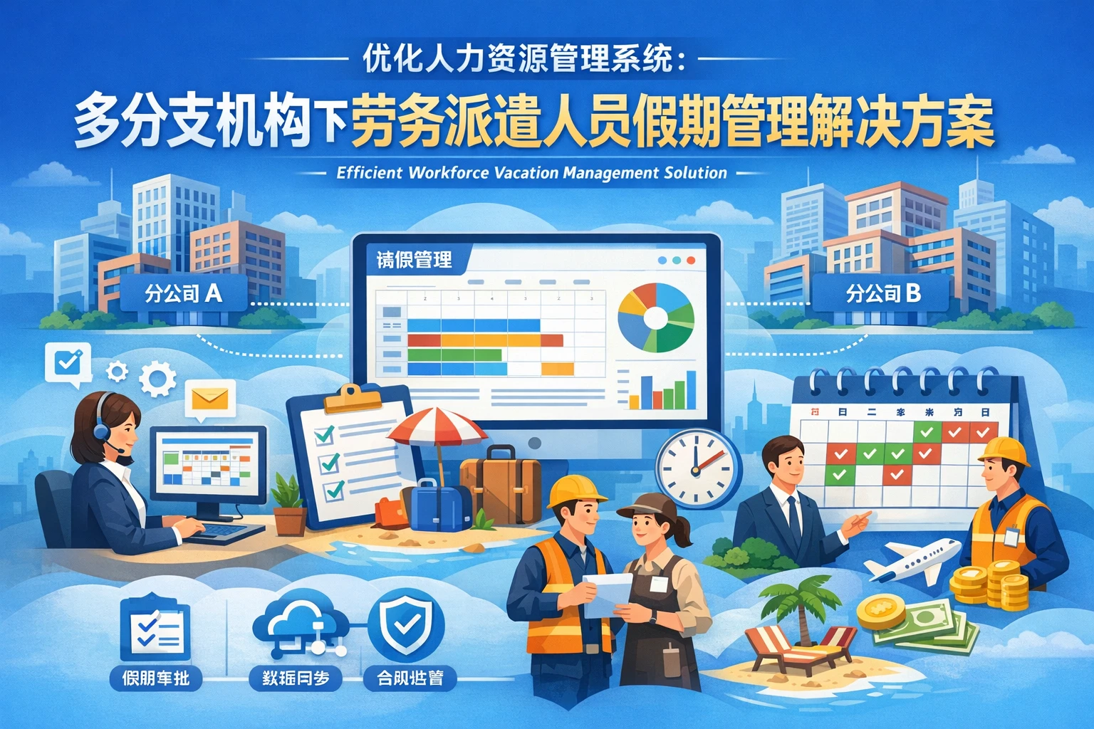 优化人力资源管理系统:多分支机构下劳务派遣人员假期管理解决方案