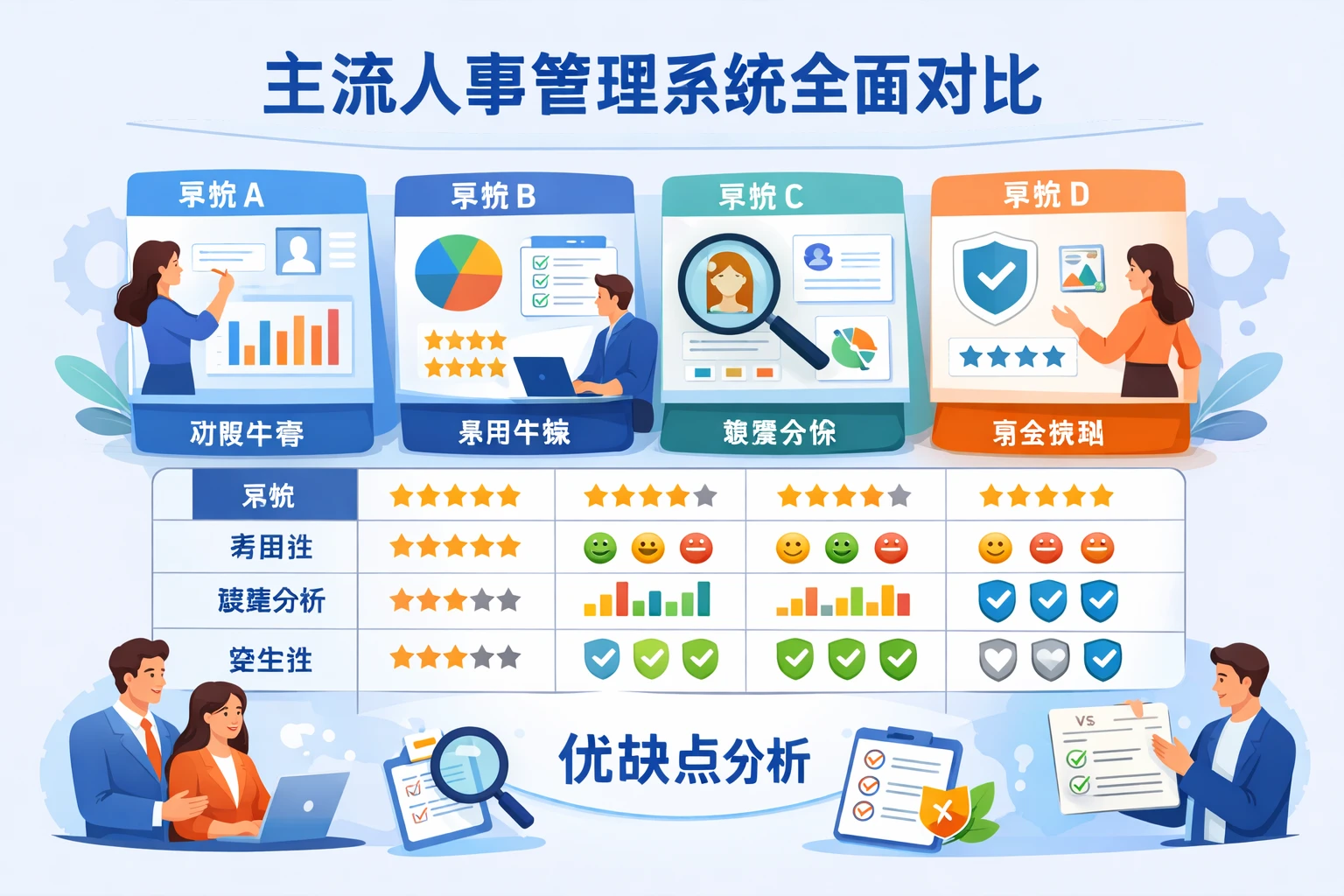 主流人事管理系统全面对比