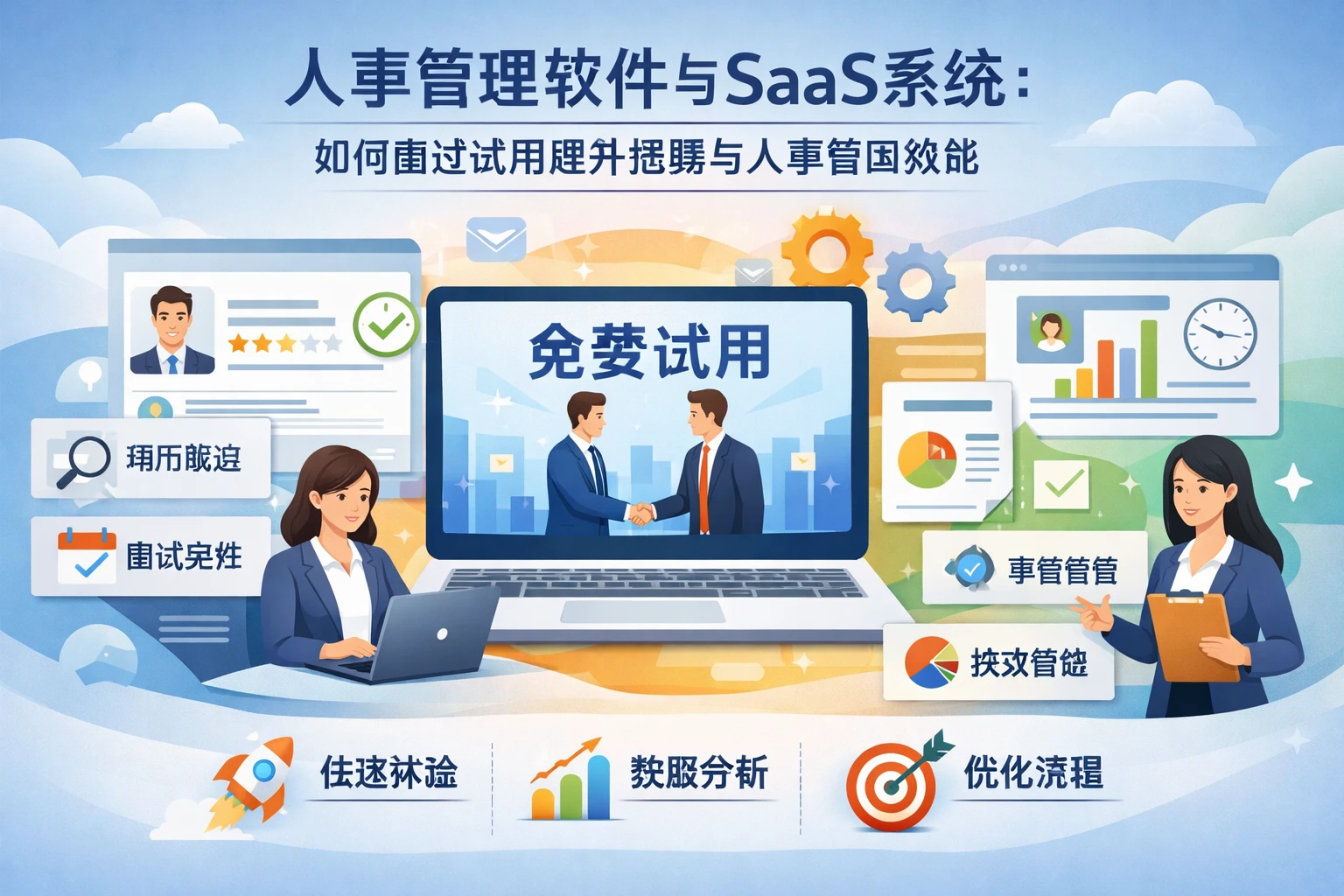 人事管理软件与SaaS系统：如何通过试用提升招聘与人事管理效能