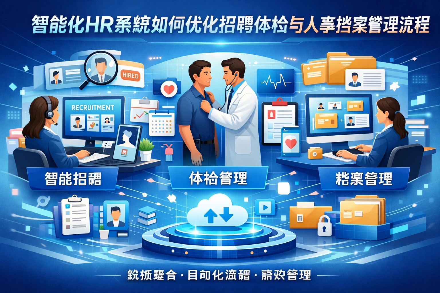 智能化HR系统如何优化招聘体检与人事档案管理流程