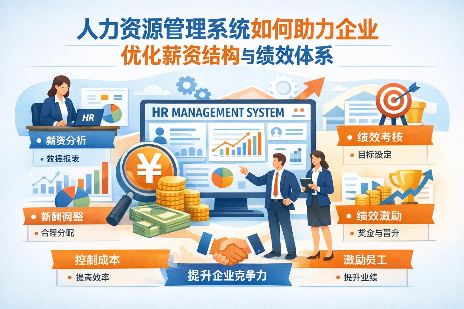 人力资源管理系统如何助力企业优化薪资结构与绩效体系