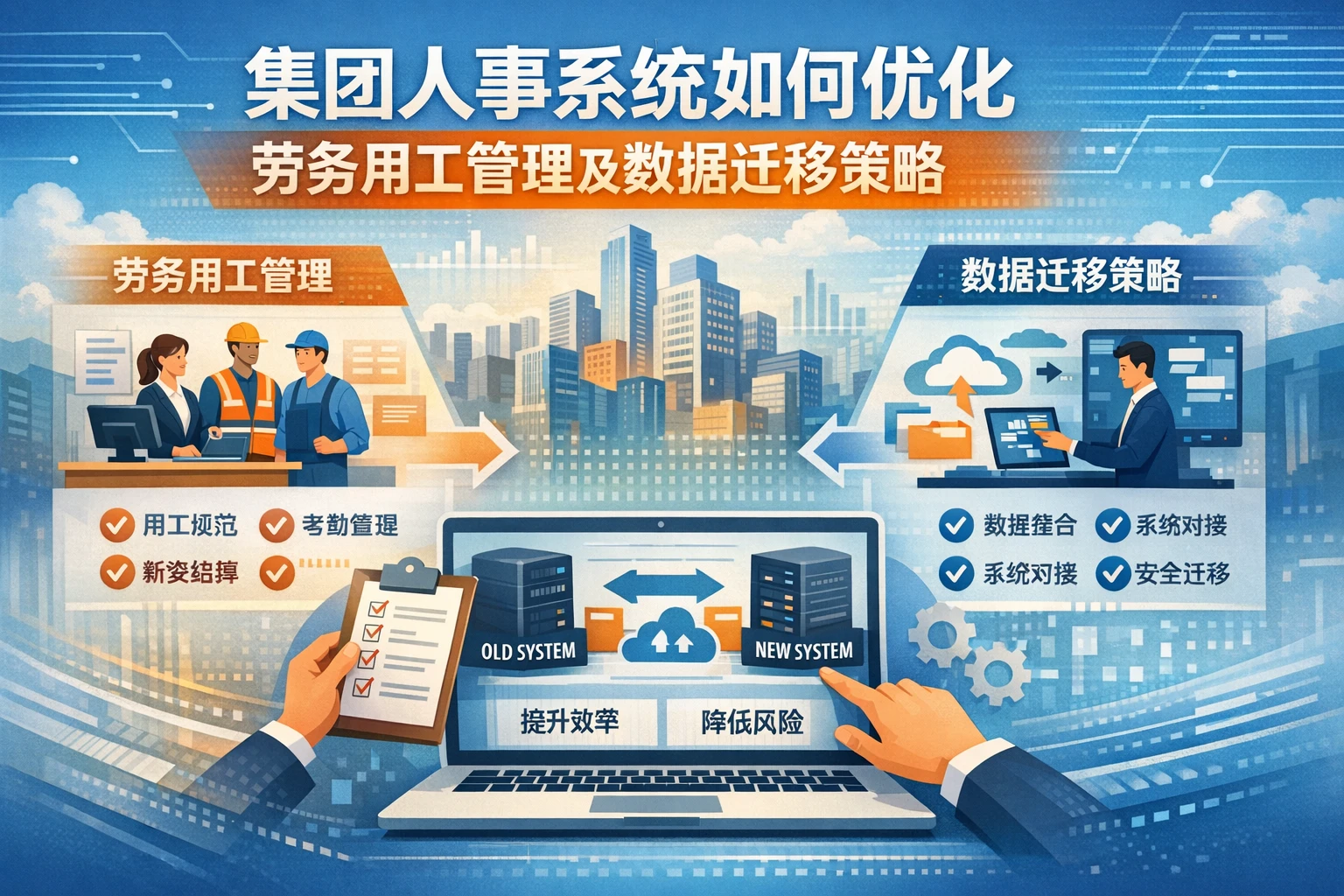 集团人事系统如何优化劳务用工管理及数据迁移策略