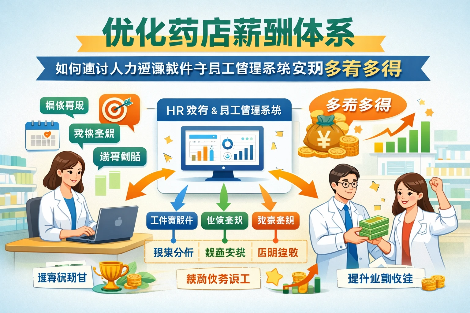 优化药店薪酬体系：如何通过人力资源软件与员工管理系统实现多劳多得