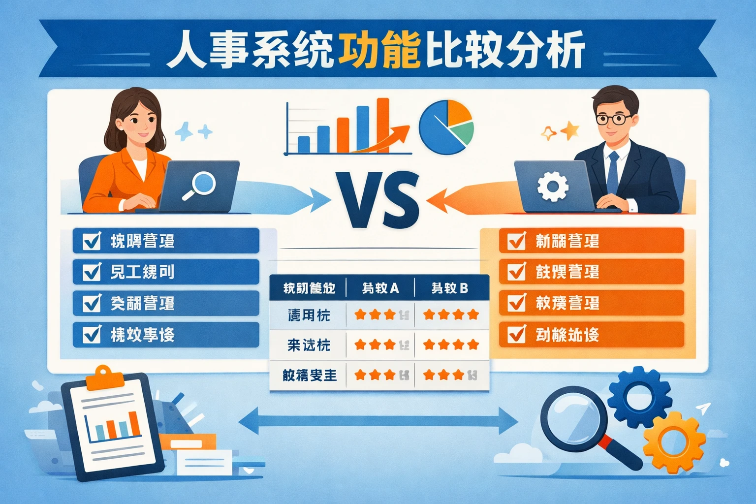 人事系统功能比较分析