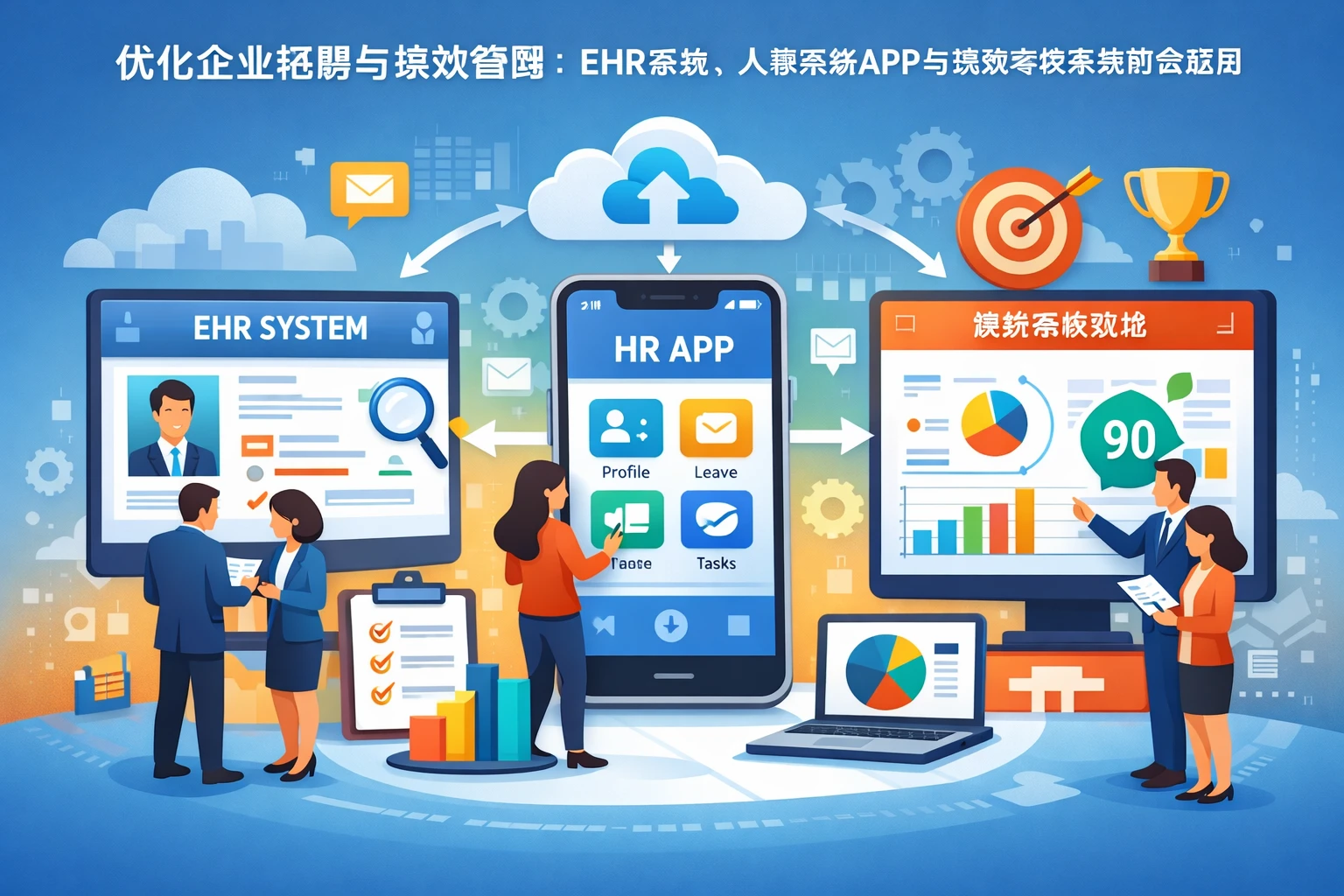 优化企业招聘与绩效管理：EHR系统、人事系统APP与绩效考核系统的整合应用