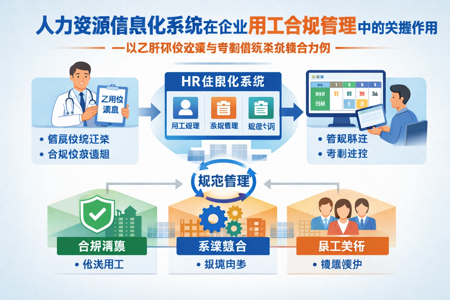 人力资源信息化系统在企业用工合规管理中的关键作用——以乙肝体检政策与考勤排班系统整合为例