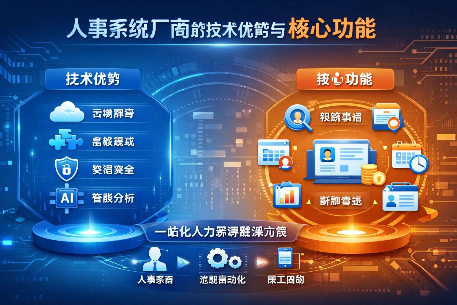 人事系统厂商的技术优势与核心功能