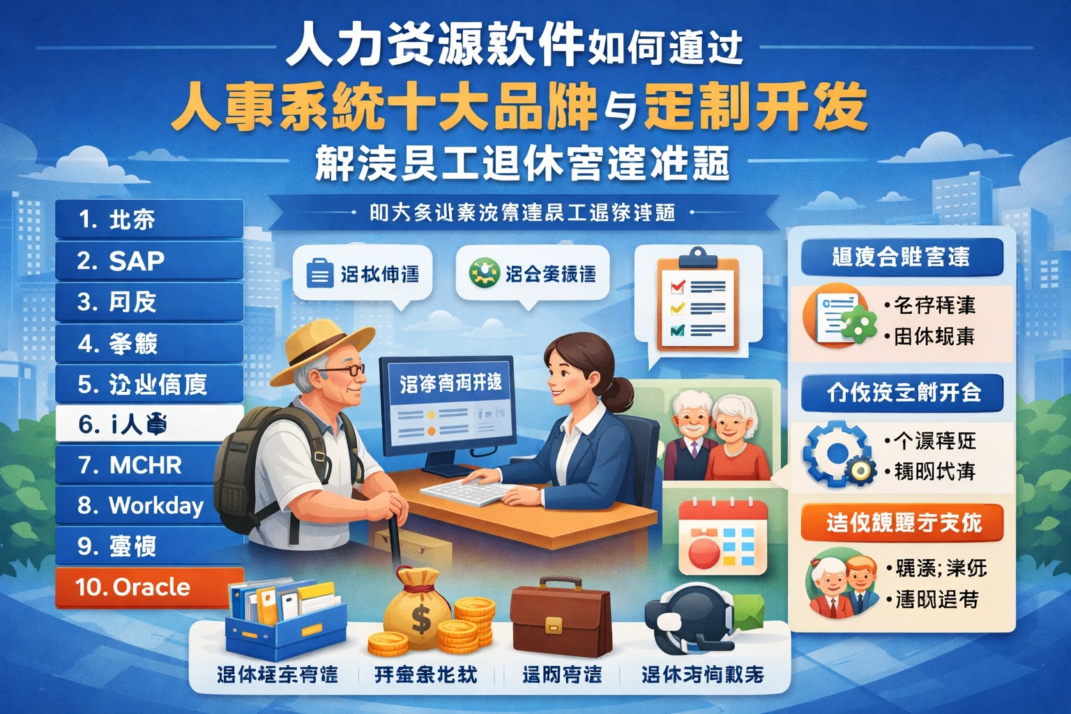 人力资源软件如何通过人事系统十大品牌与定制开发解决员工退休管理难题