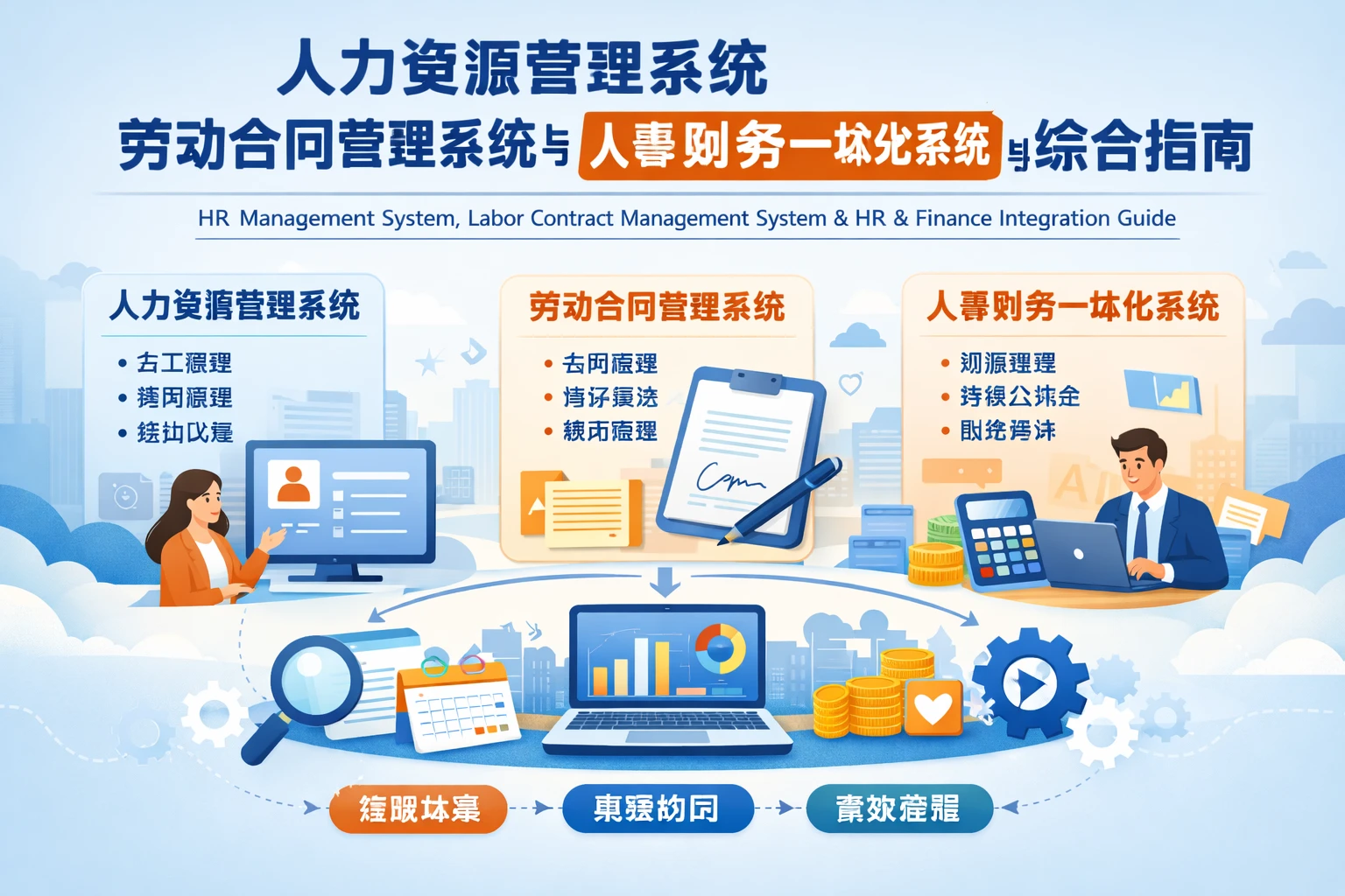 人力资源管理系统、劳动合同管理系统与人事财务一体化系统的综合指南