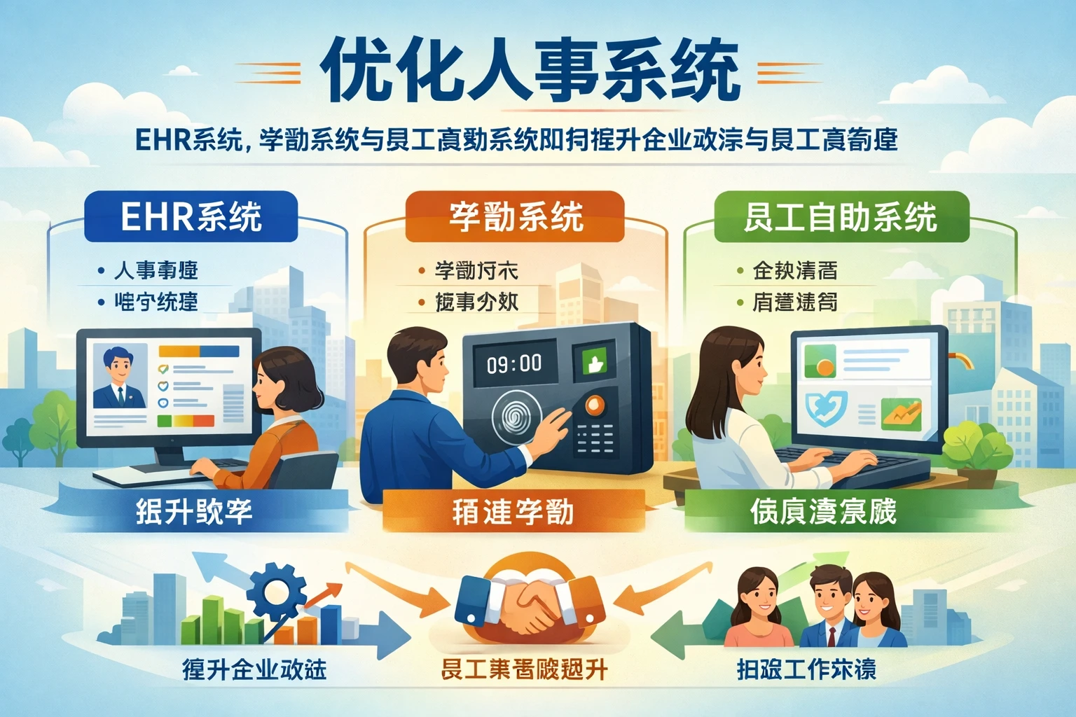 优化人事系统:EHR系统、考勤系统与员工自助系统如何提升企业效率与员工满意度