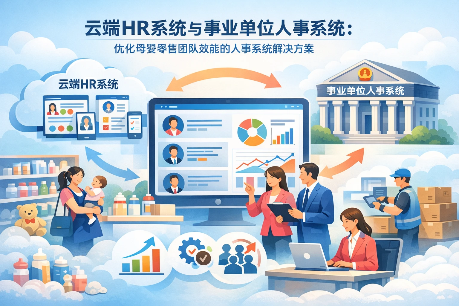 云端HR系统与事业单位人事系统：优化母婴零售团队效能的人事系统解决方案