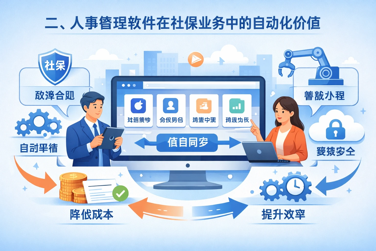 二、人事管理软件在社保业务中的自动化价值